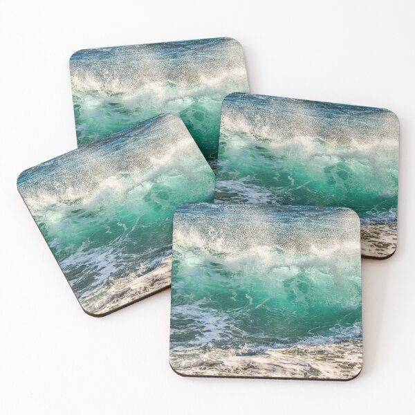 Item preview, Sparkling Blue Ocean Waves designed and sold by The Mysterious Domain Alyne Whiteswan Fine Art Prints and Merch.