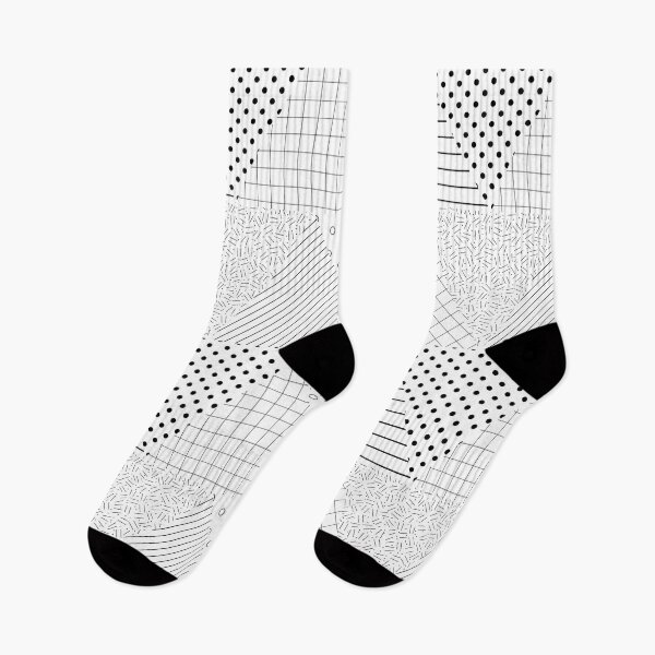 Item preview, Textured Triangles Geometric Pattern – Black & White designed and sold by RoguePatterns.