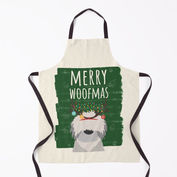 Item preview, Merry Woofmas Christmas Lights Festive Baubles Scene Dog designed and sold by Sunny Collections.