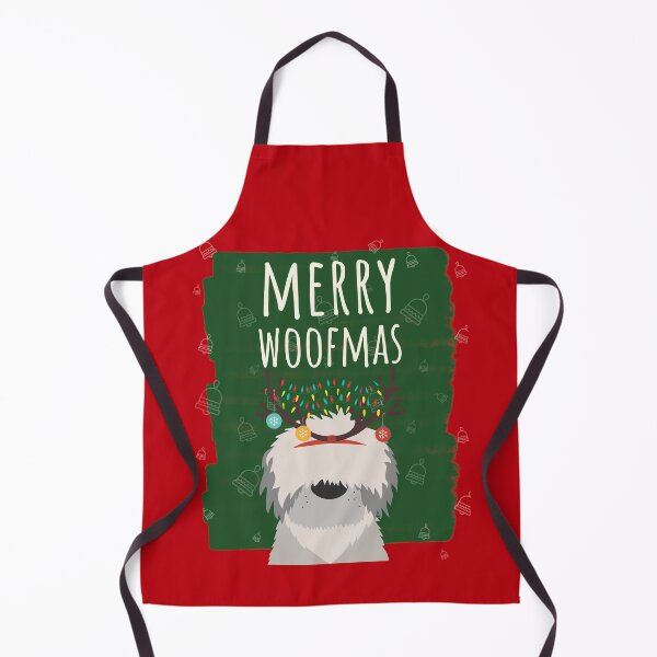 Item preview, Merry Woofmas Christmas Lights Festive Baubles Scene Dog Red designed and sold by Sunny Collections.