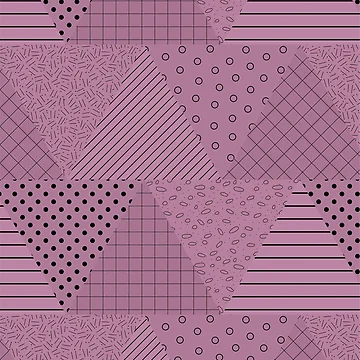 Artwork thumbnail, Textured Triangles Geometric Pattern – Fuchsia by RoguePatterns