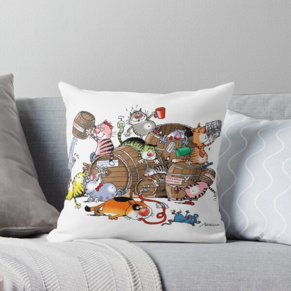 Item preview, cartoon, Russian, cats, booze, party, funny, designed and sold by kostin78.