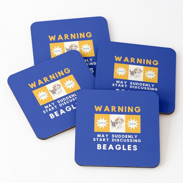 Item preview, Warning May Suddenly Start Discussing Beagles Funny designed and sold by Guarddogdrive.