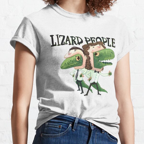Lizard People Logo Shirt - White Classic T-Shirt
