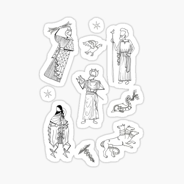 Greek Myth Comix - The Gods Sticker Pack 2 Sticker