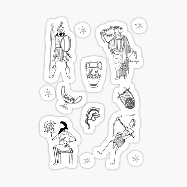 Greek Myth Comix - The Gods Sticker Pack 3 Sticker