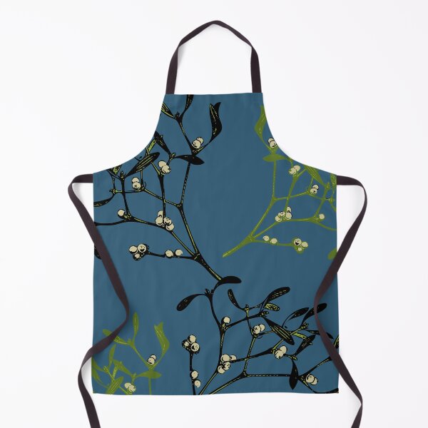 mistletoe -season's greetings Apron