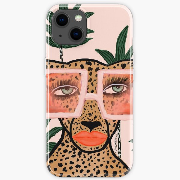 Tropical Glam Cat iPhone Soft Case