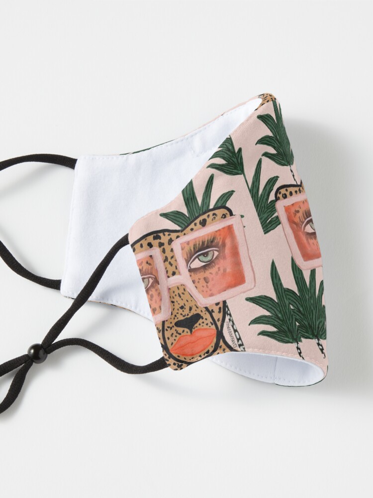 Alternate view of Tropical Glam Cat Mask