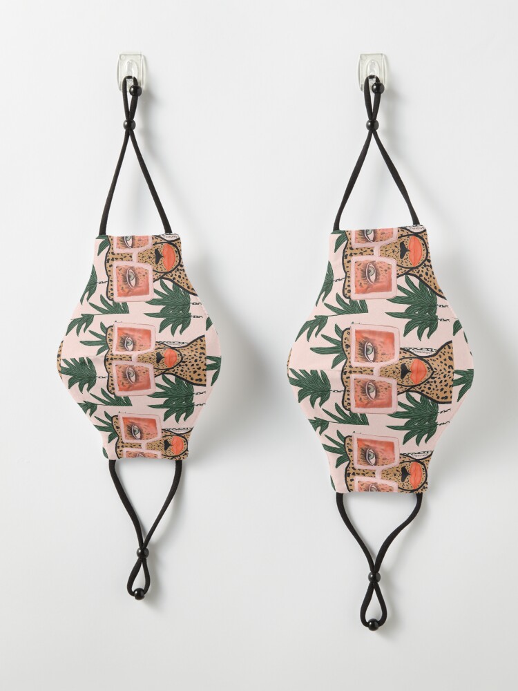 Alternate view of Tropical Glam Cat Mask