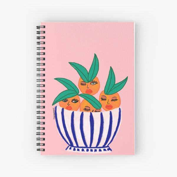 Sassy Oranges In A Bowl Spiral Notebook