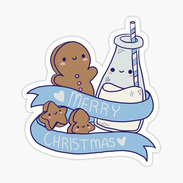 Christmas Cookies and milk Sticker