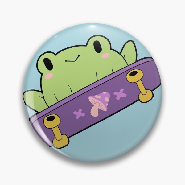 Kawaii Frog Alien Flying Saucer Acrylic Pin, Kawaii Pin, Cute Frog Pins