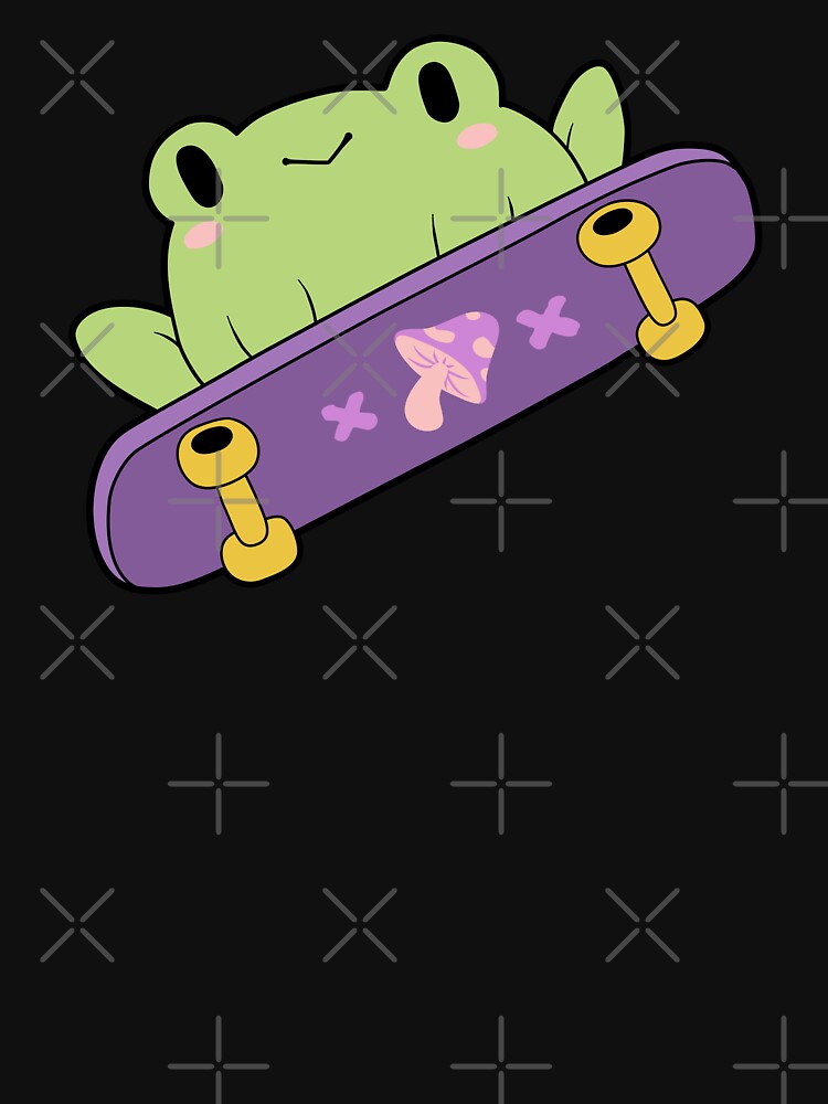 Thumbnail 7 of 7, Classic T-Shirt, Cute Skater Frog designed and sold by ElectricFangs.