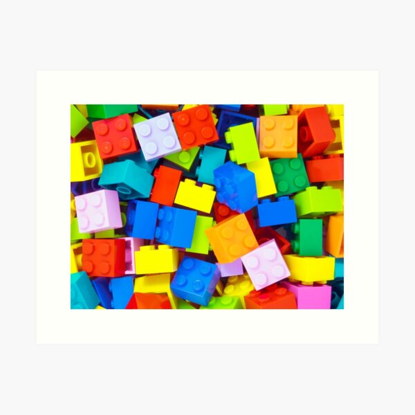 Brick Pile Block Print