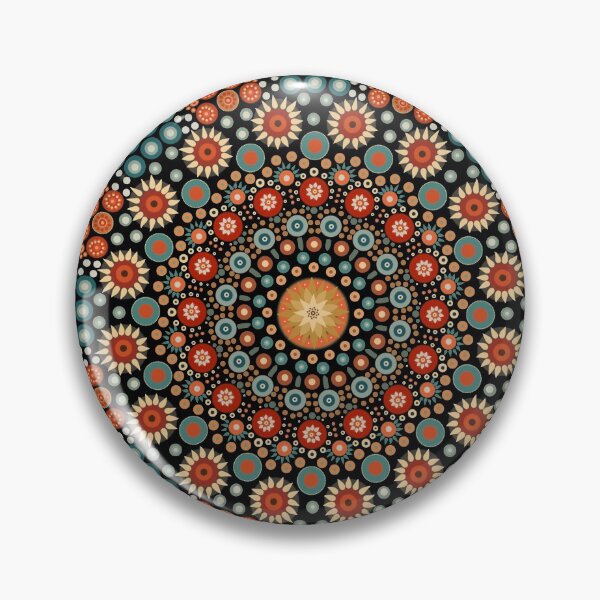 Item preview, Fall Colors Flower Mandala Original Design designed and sold by RobinetteArt.