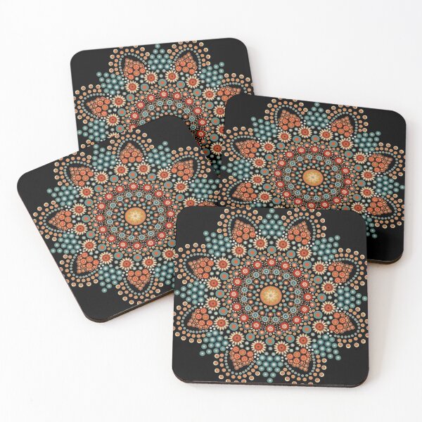 Item preview, Fall Colors Flower Mandala Original Design designed and sold by RobinetteArt.