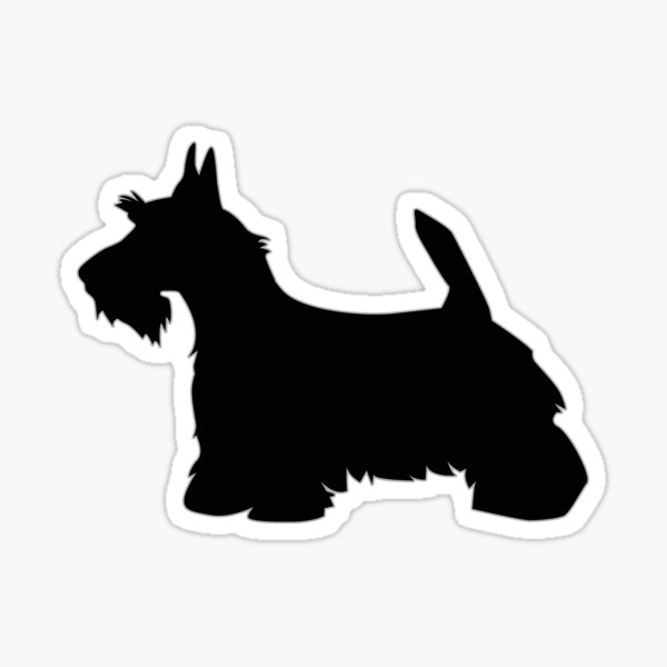 Scottie Terrier Dog Breed Silhouette Sticker