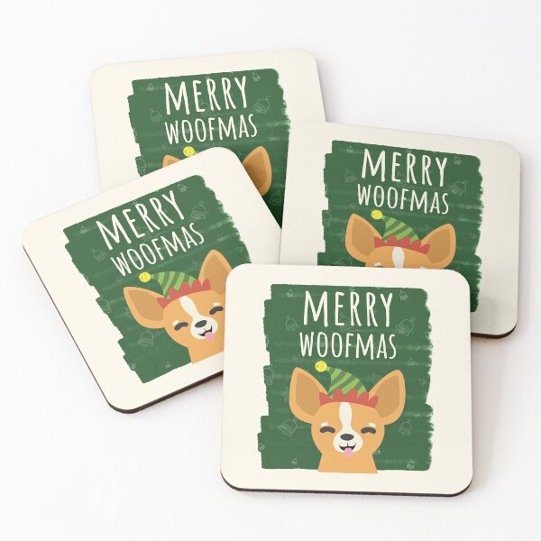 Item preview, Merry Woofmas Christmas Festive Elf Hat Chihuahua designed and sold by Sunny Collections.