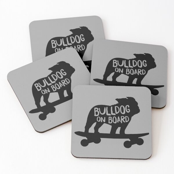 Item preview, Bulldog on Board | Cool Dog Riding A Skateboard designed and sold by Jenn Inashvili.