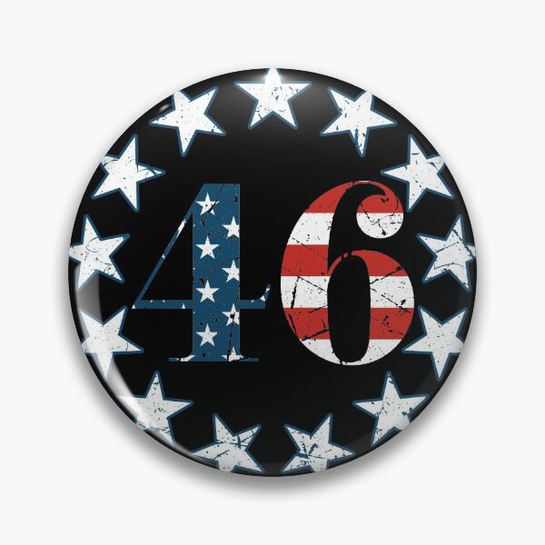 Item preview, Biden 46 Joe Biden 46th President American Flag designed and sold by ForFunDesigns.