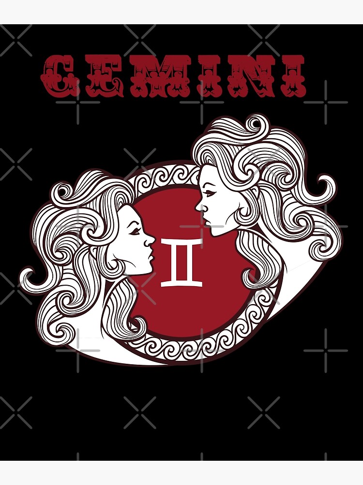 Zodiac sign Gemini May 21st to June 20th Art Print