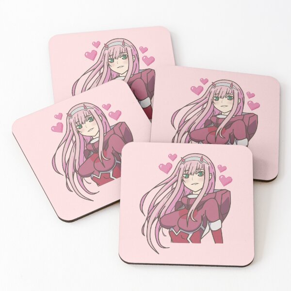 Item preview, Darling in the Franxx - Cute Zero Two with Hearts designed and sold by cutiepoop.