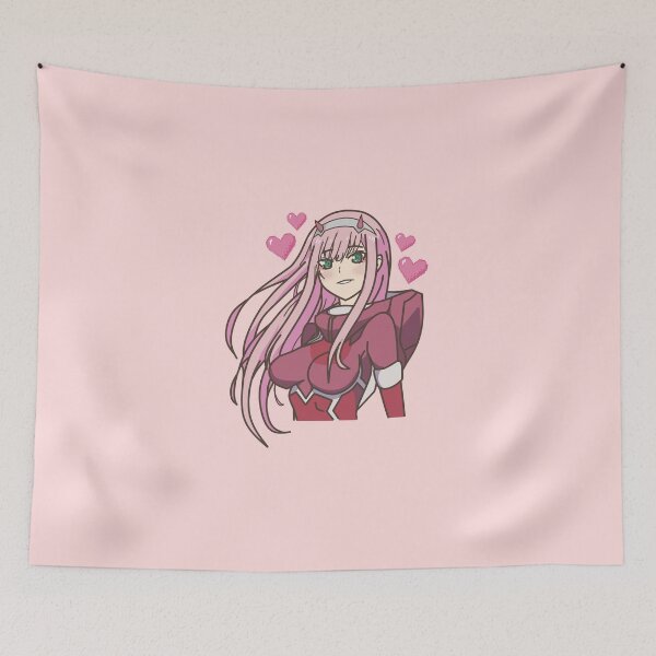 Item preview, Darling in the Franxx - Cute Zero Two with Hearts designed and sold by cutiepoop.