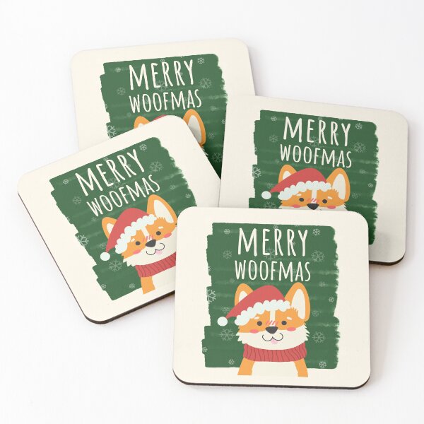 Item preview, Merry Woofmas Christmas Festive Santa Hat Corgi designed and sold by Sunny Collections.