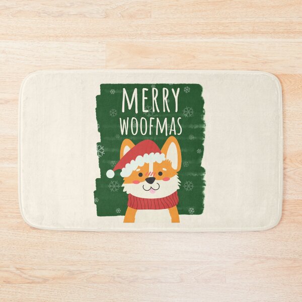 Item preview, Merry Woofmas Christmas Festive Santa Hat Corgi designed and sold by Sunny Collections.