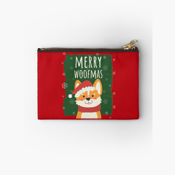 Item preview, Merry Woofmas Christmas Festive Santa Hat Corgi Red designed and sold by Sunny Collections.