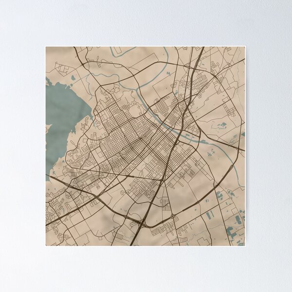 Item preview, Waco Sepia Map designed and sold by CPTVDesign.