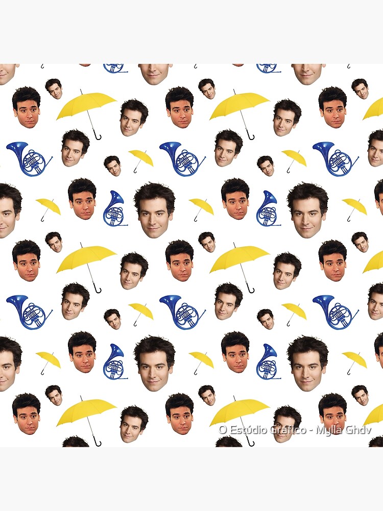 "TED Mosby HIMYM (Yellow Umbrella and Trumpet)" Poster by myyylla