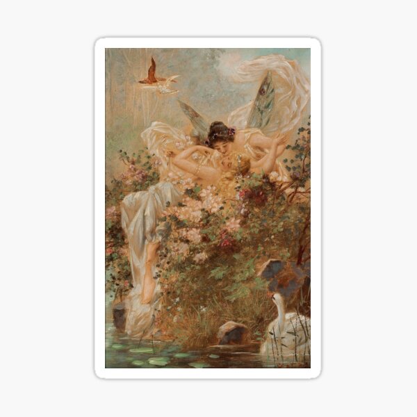 sapphic renaissance painting Sticker
