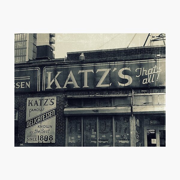 Famous Katz's Deli Photographic Print