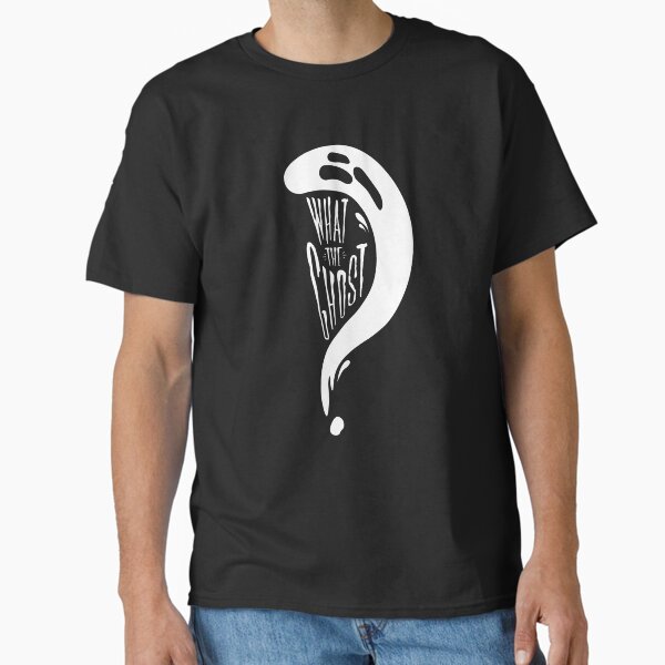 Vista previa del artículo con la obra «¿Qué el fantasma? (Blanco)», diseñado y vendido por Giraffle.