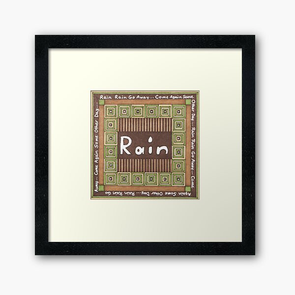 Item preview, Rain Color Square designed and sold by ErinBrieArt.