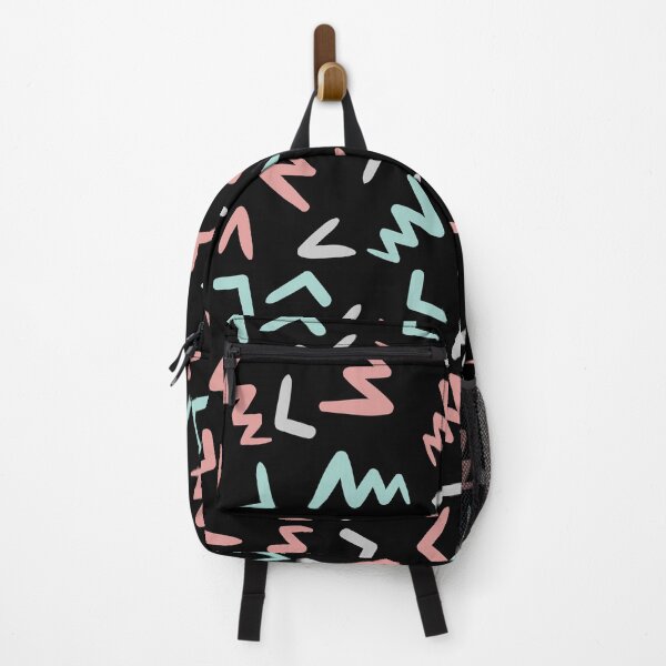 Item preview, Abstract 80s Pattern - Black, Coral, Lime Green designed and sold by Cultural Creations Merch.