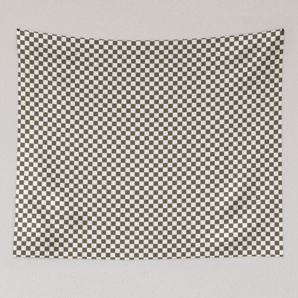 Item preview, Military Olive and White Check Coloured Pattern - Chequered, Checkered, Checks designed and sold by MissCheck.