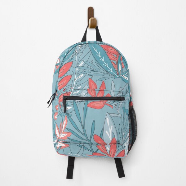Item preview, Plant Lover - Urban Jungle Leafy Pattern - Coral and Green designed and sold by Cultural Creations Merch.