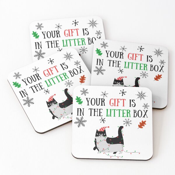 Item preview, Your gift is in the litter box funny cat christmas desgin designed and sold by aryan10.