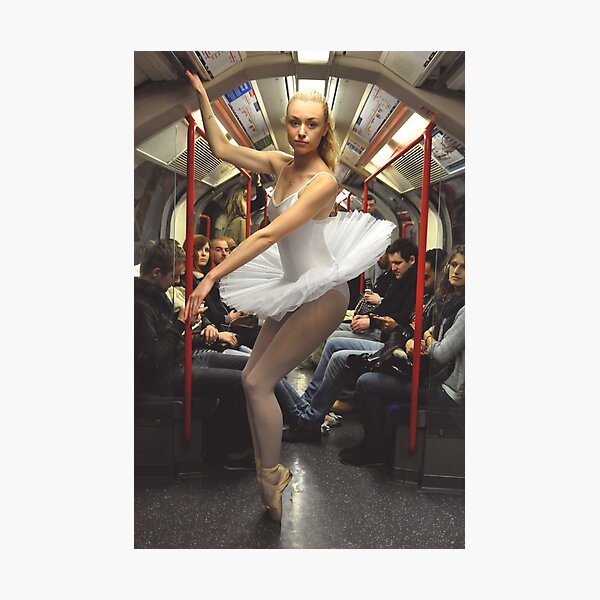 10. Street Ballerina - Central Line, London Photographic Print