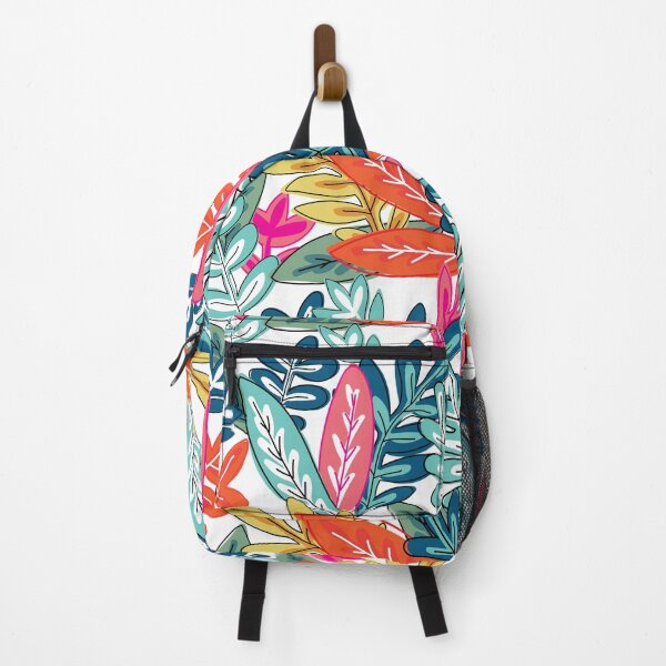 Item preview, Plant Lover - Urban Jungle Leafy Bold Pattern - Orange, Green, Yellow, White designed and sold by Cultural Creations Merch.