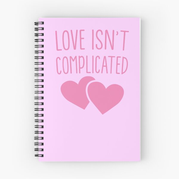 Item preview, LOVE ISN'T COMPLICATED with love hearts lesbian ladies  designed and sold by jazzydevil.