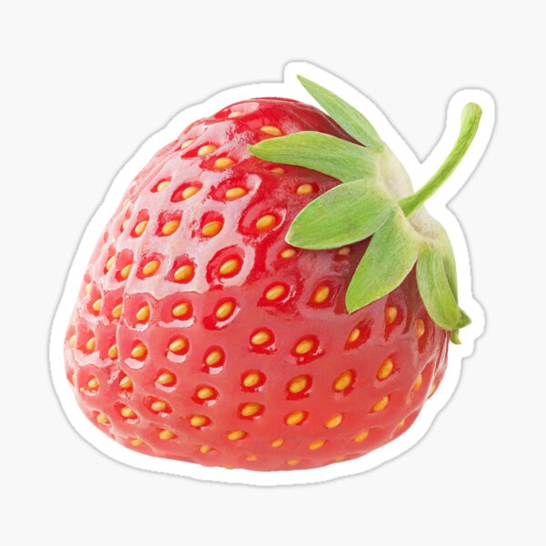 Strawberry Stickers, silver – Fairy Dust Decals