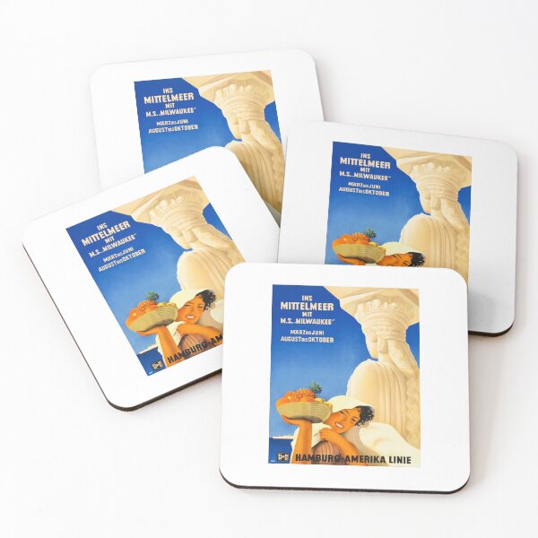 Item preview, retro iconic Ins Mittelmeer designed and sold by CorasPosters.