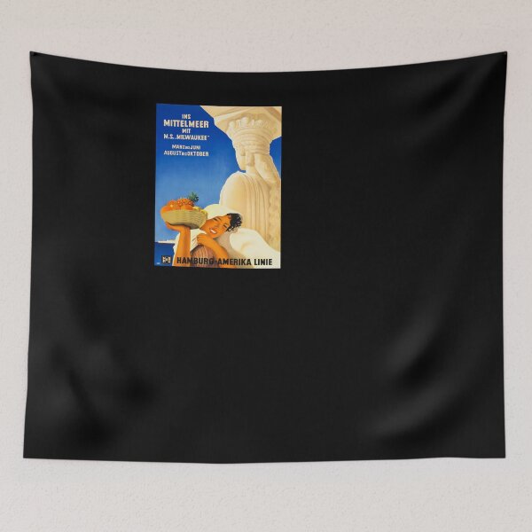 Item preview, retro iconic Ins Mittelmeer designed and sold by CorasPosters.