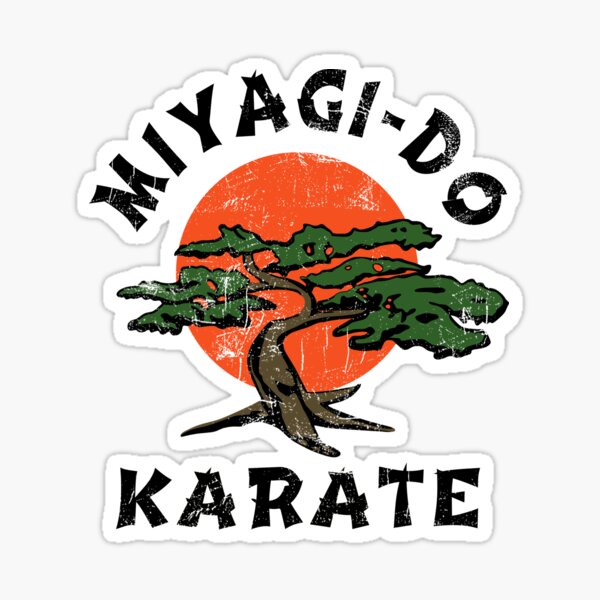 Miyagi-Do Vintage Look - Gráficos profesionales Pegatina