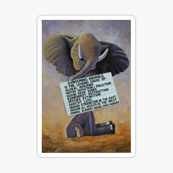 The Elephant in the Room Sticker