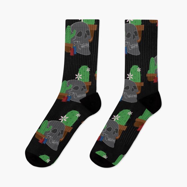 Item preview, Skull with cacti designed and sold by hdport.